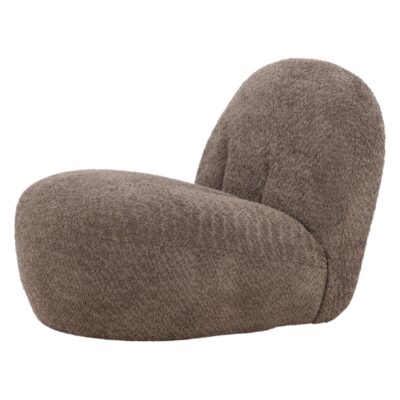 bruine bouclé fauteuil Ylena afbeelding 3