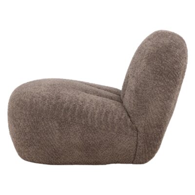bruine bouclé fauteuil Ylena afbeelding 4