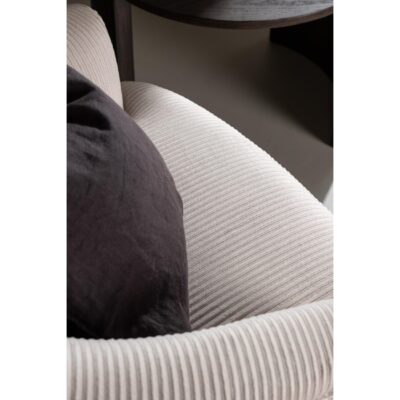 beige ribstof fauteuil afbeelding 10