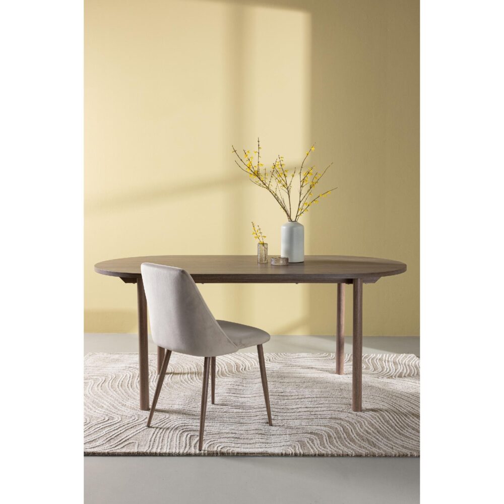 rechthoekige eettafel 180x90 bruin afbeelding 7