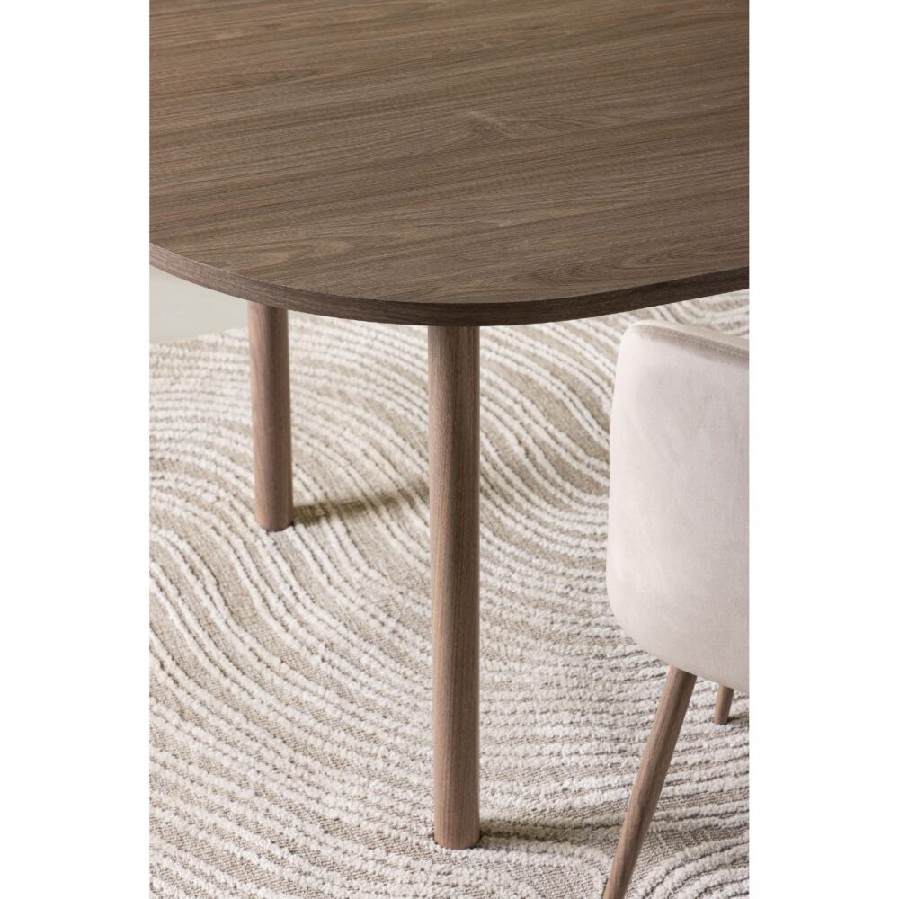 rechthoekige eettafel 180x90 bruin afbeelding 10