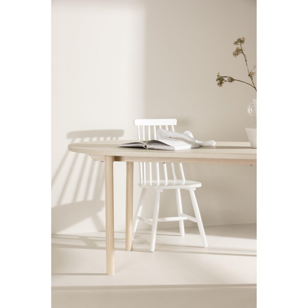 rechthoekige whitewash eettafel 180x90 afbeelding 9