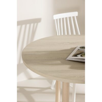 rechthoekige whitewash eettafel 180x90 afbeelding 11