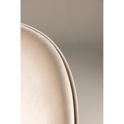 beige velvet eetkamerstoelen set van 2 Nest of Nora afbeelding 9