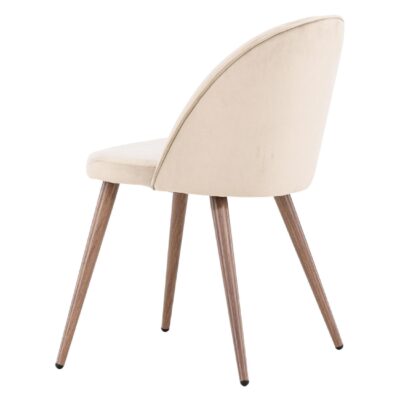 beige velvet eetkamerstoelen set van 2 Nest of Nora afbeelding 6
