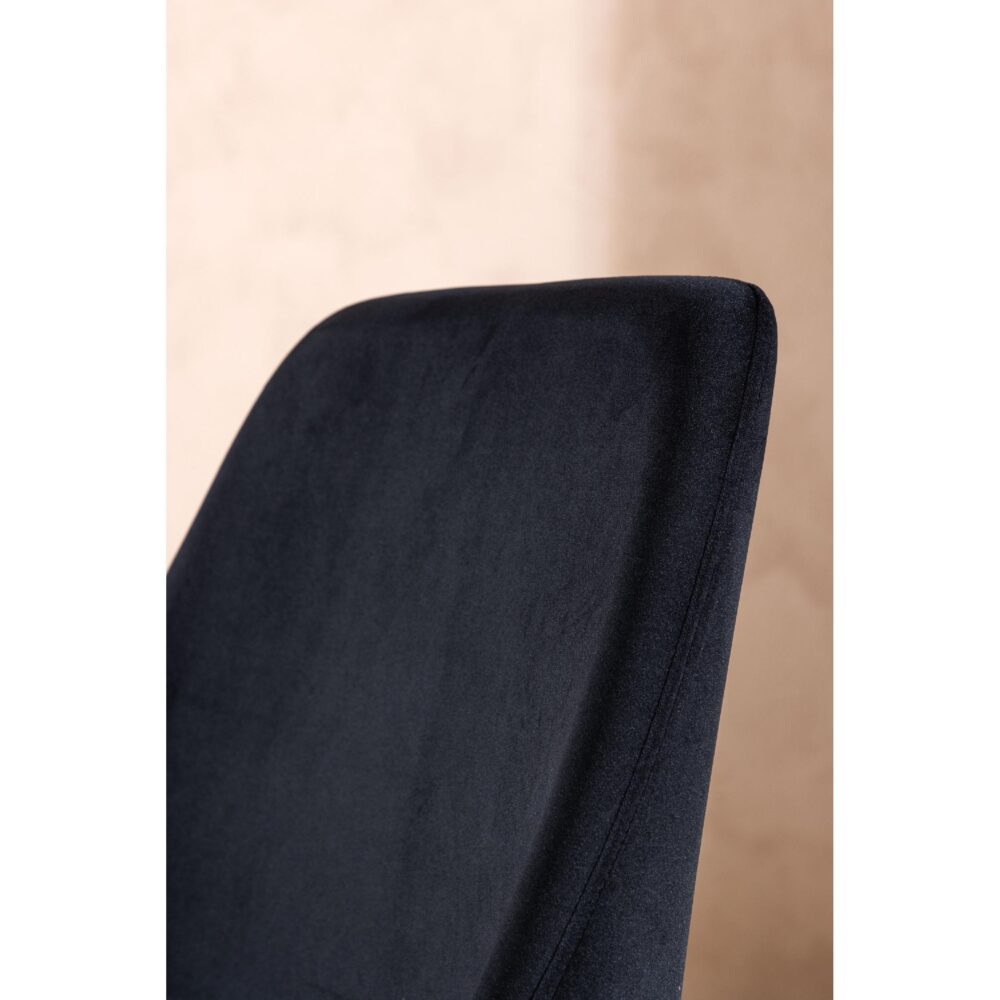 zwarte fluwelen eetkamerstoelen Nila set van 2 afbeelding 9