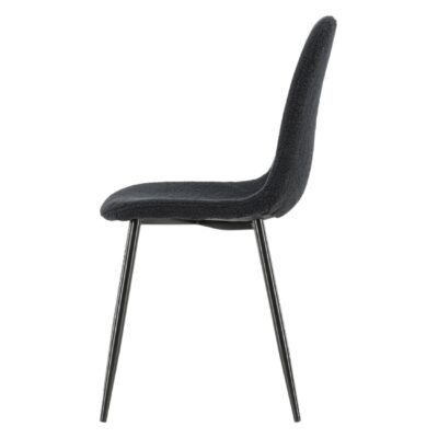 Nest of Nora zwarte teddy eetkamerstoelen set van 2 afbeelding 5