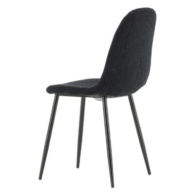 Nest of Nora zwarte teddy eetkamerstoelen set van 2 afbeelding 6