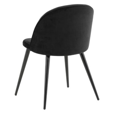 zwarte velours eetkamerstoelen set van 2 afbeelding 7
