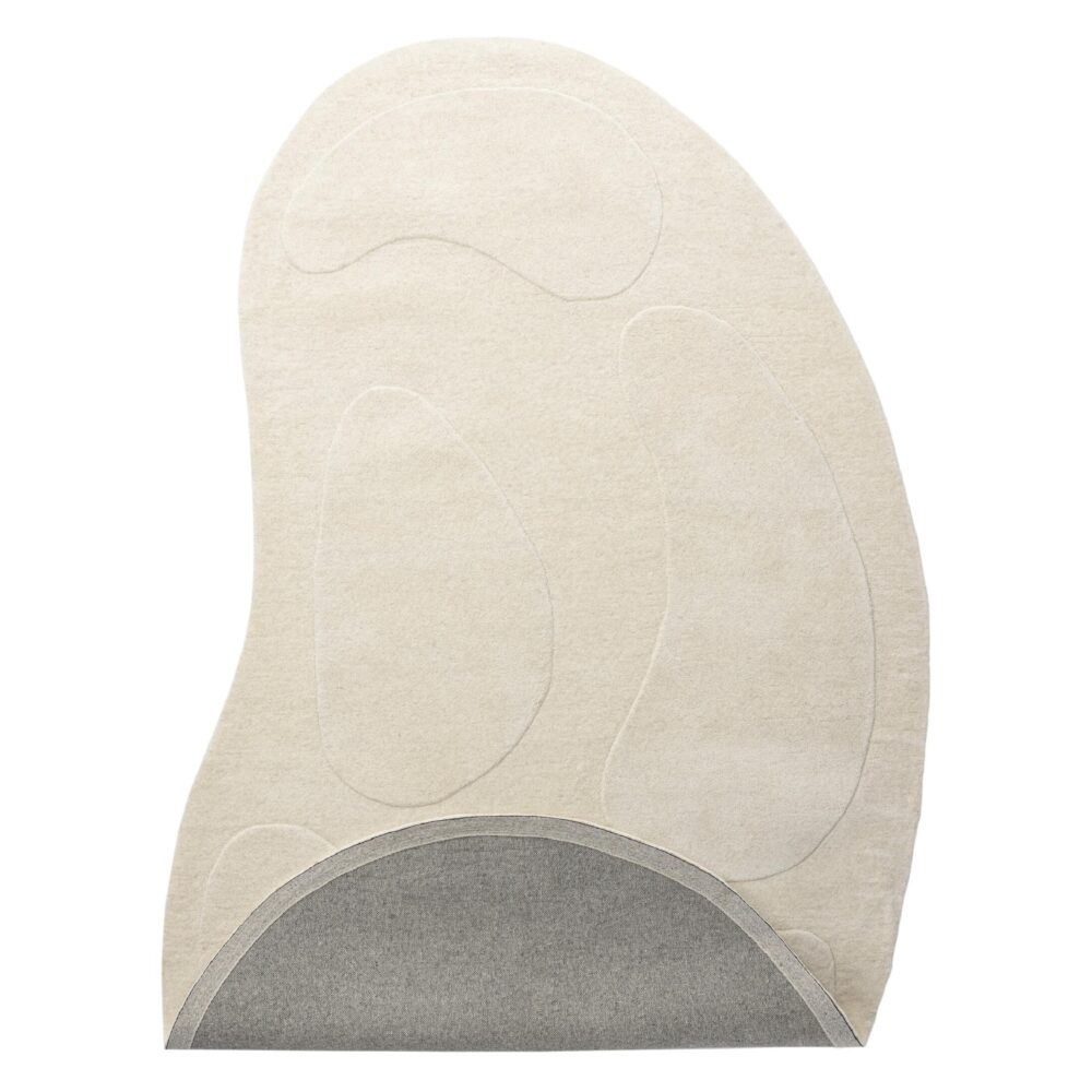 ovaal wit wollen vloerkleed 290x175 afbeelding 2