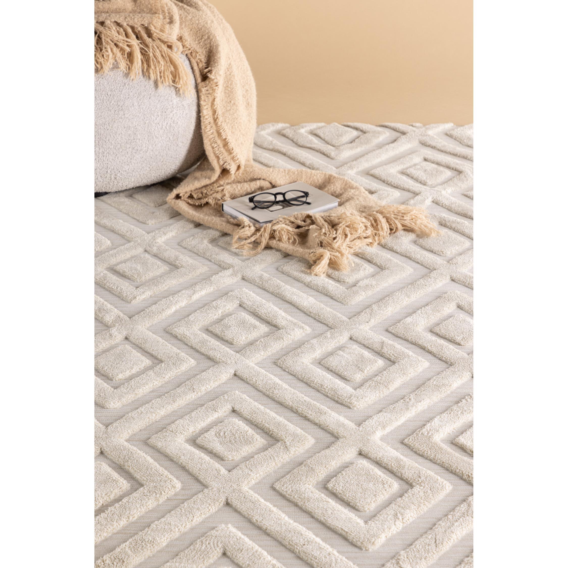 wit laagpolig vloerkleed 200x290 afbeelding 3