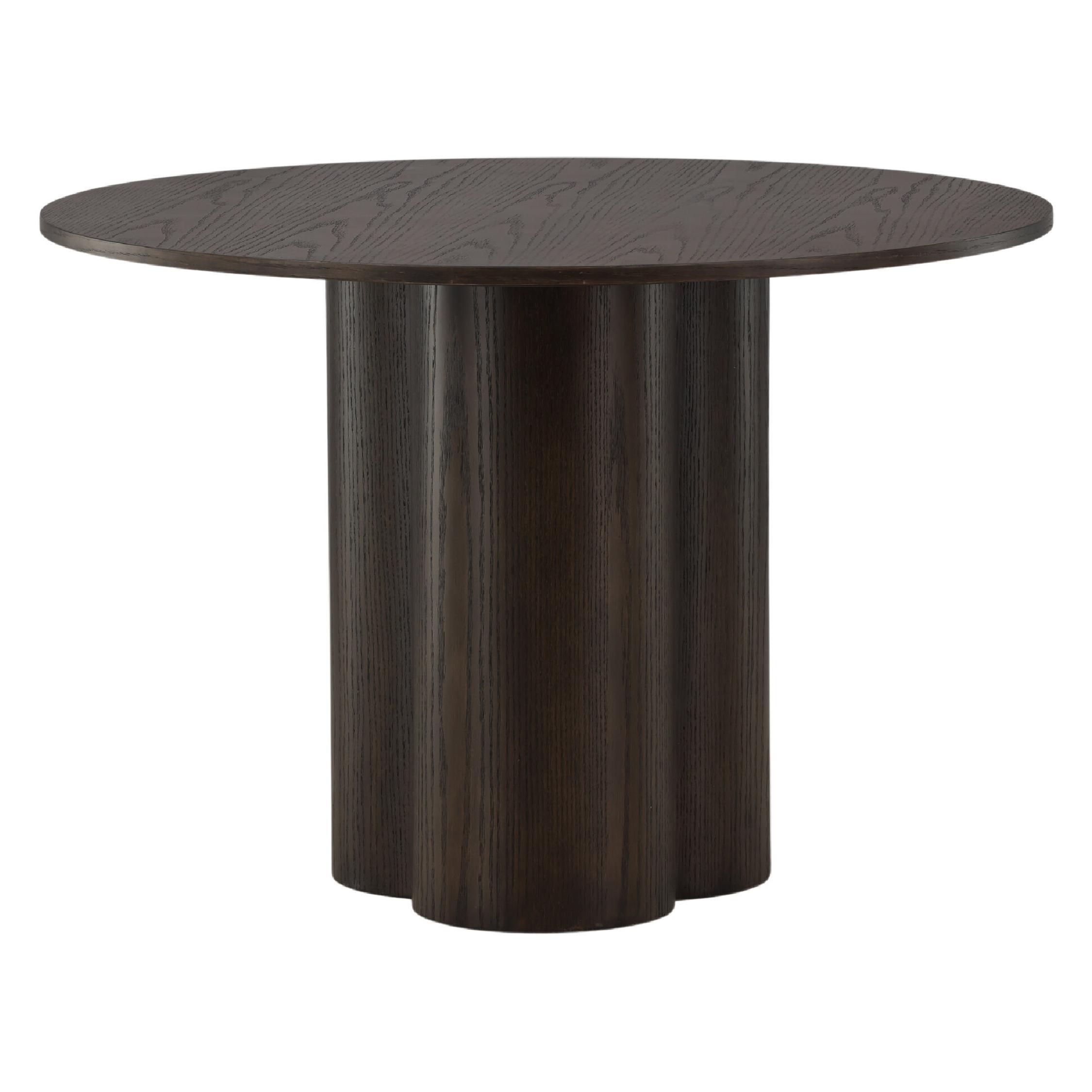 ronde eettafel 110 cm mocca afbeelding 2