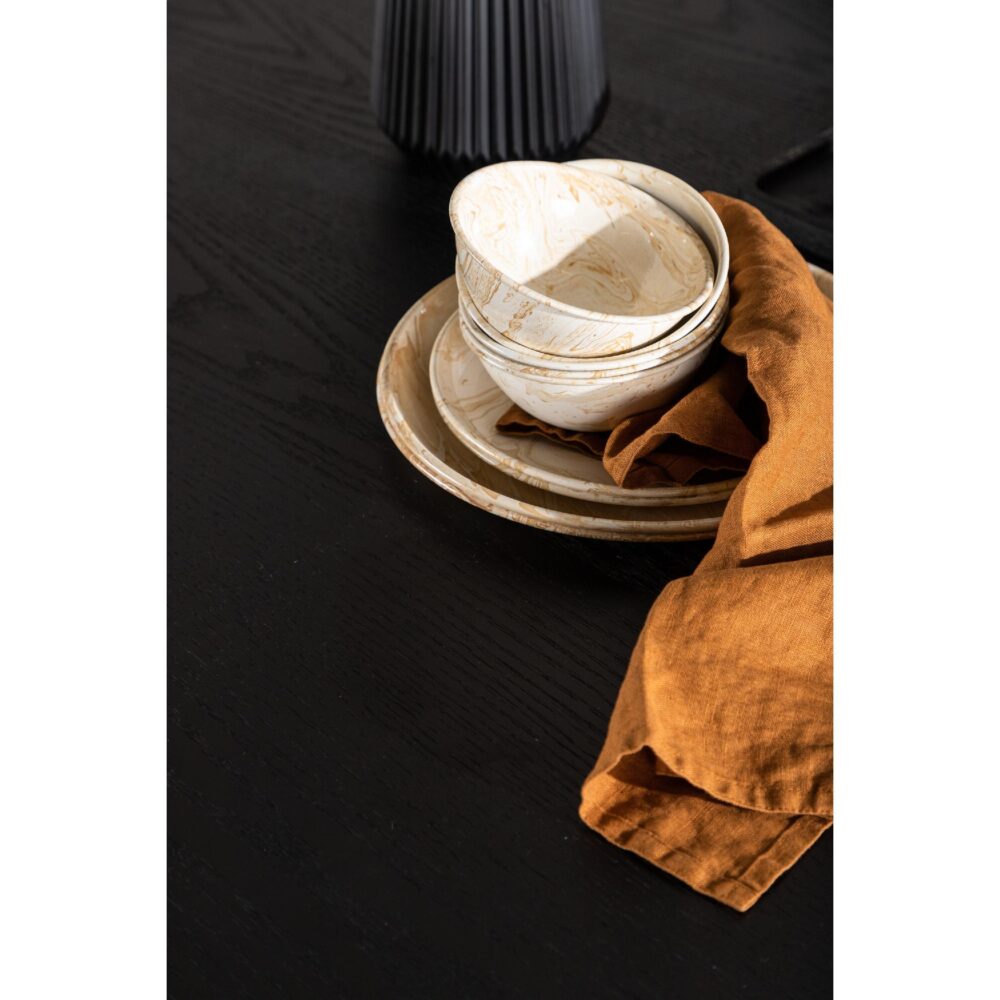 zwarte ronde eettafel 110 cm afbeelding 5