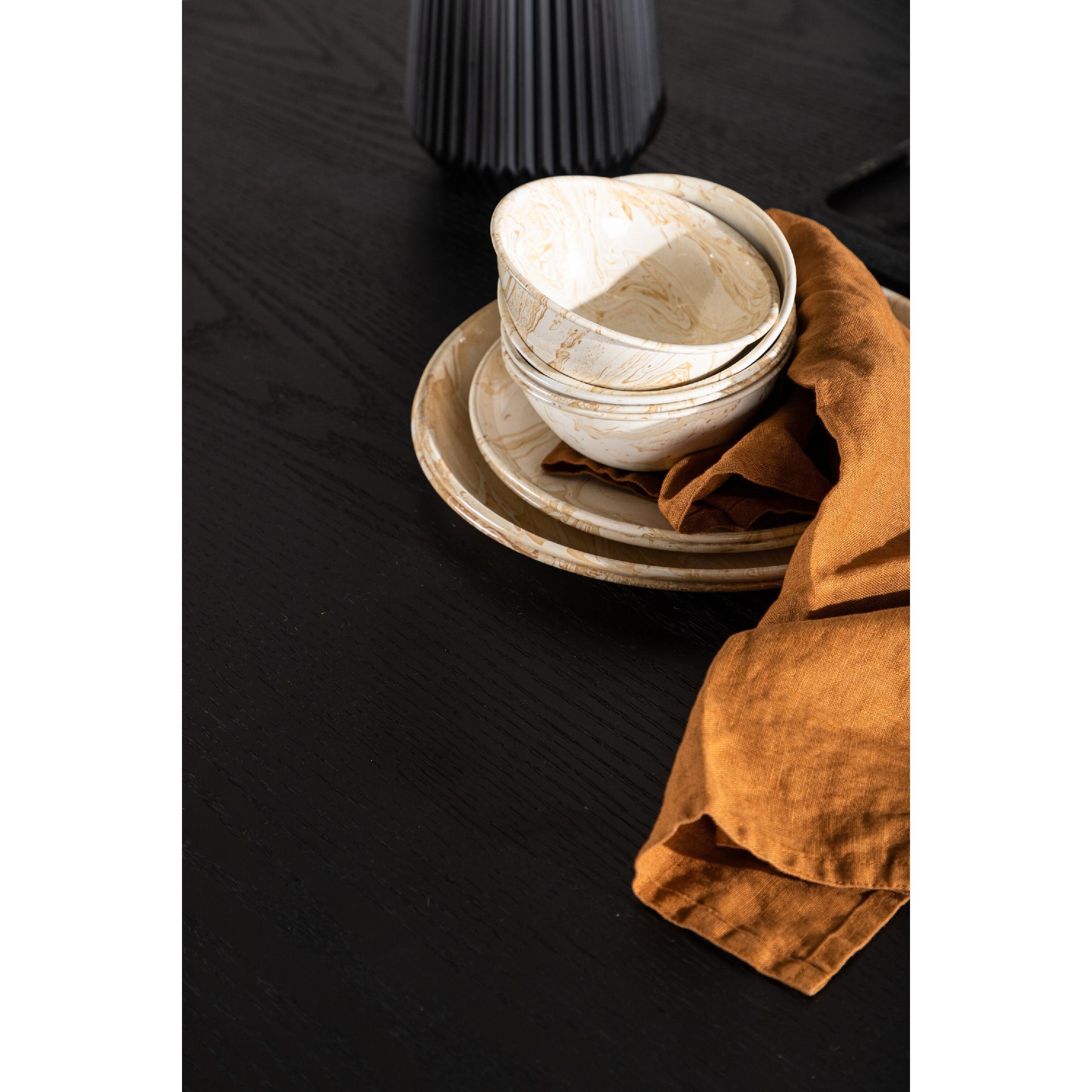 zwarte ronde eettafel 110 cm afbeelding 5