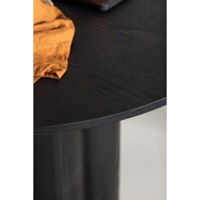 zwarte ronde eettafel 110 cm afbeelding 6