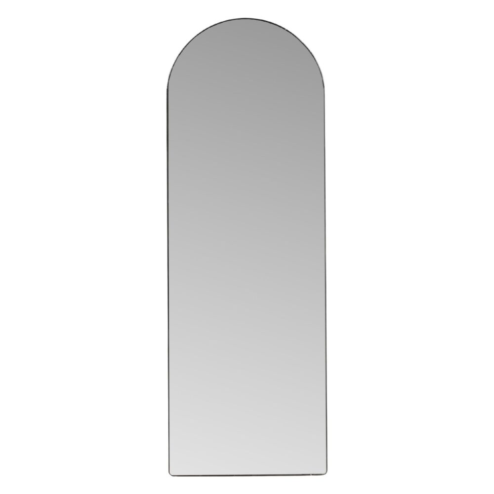 grote zwarte boogvormige wandspiegel afbeelding 1