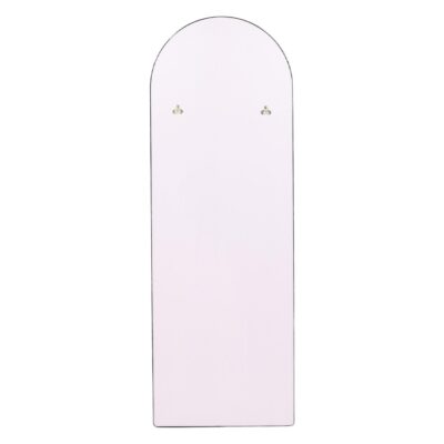 grote zwarte boogvormige wandspiegel afbeelding 3