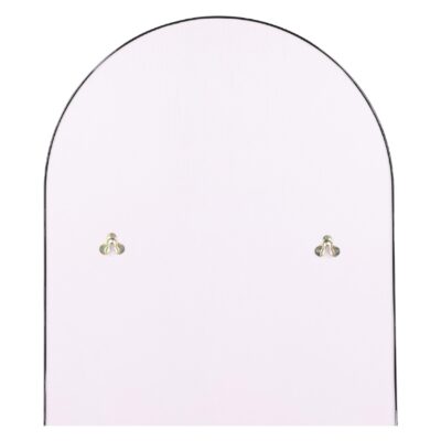 grote zwarte boogvormige wandspiegel afbeelding 4