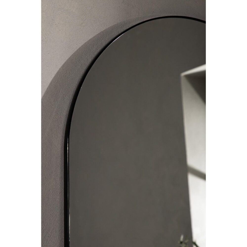 grote zwarte boogvormige wandspiegel afbeelding 7