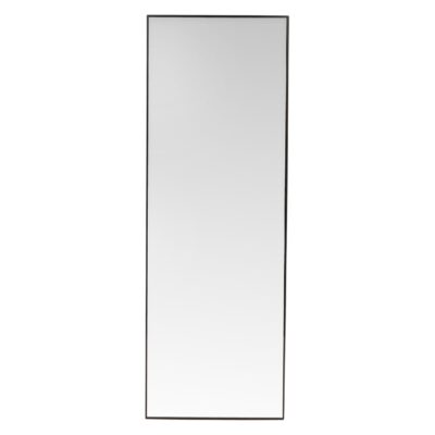 zwarte rechthoekige full body wandspiegel afbeelding 1