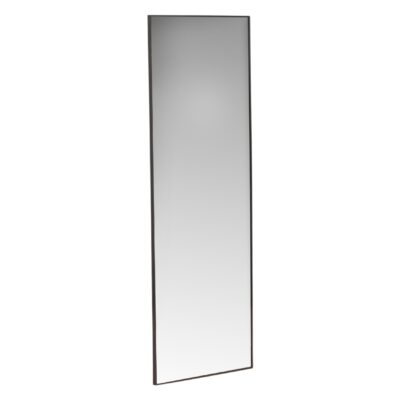 zwarte rechthoekige full body wandspiegel afbeelding 2