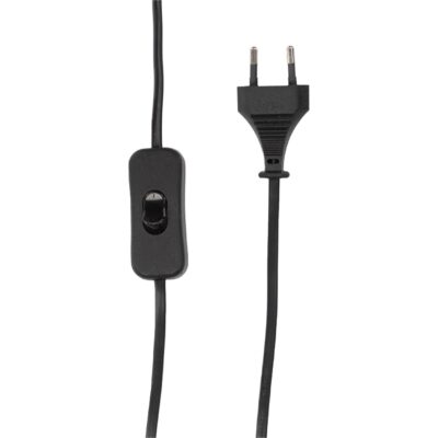 zwarte plissé tafellamp met touch bediening afbeelding 3