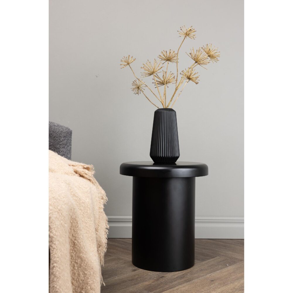 ronde zwarte bijzettafel 40 cm afbeelding 2