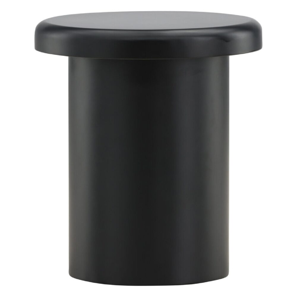 ronde zwarte bijzettafel 40 cm afbeelding 1