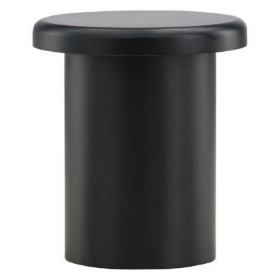 ronde zwarte bijzettafel 40 cm afbeelding 1
