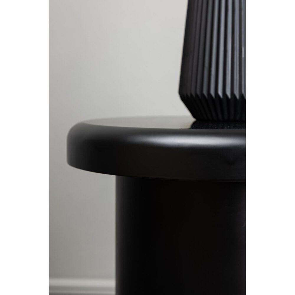 ronde zwarte bijzettafel 40 cm afbeelding 3