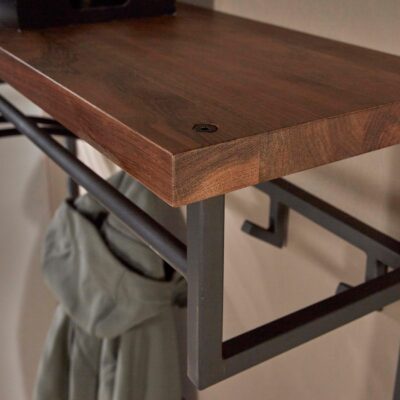 wandkapstok met hoedenplank 12 haken afbeelding 5