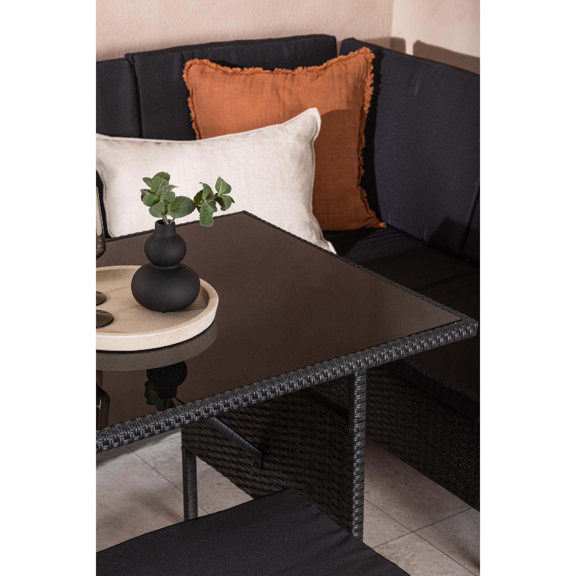 zwarte kunstrotan hoek loungeset Maven afbeelding 13