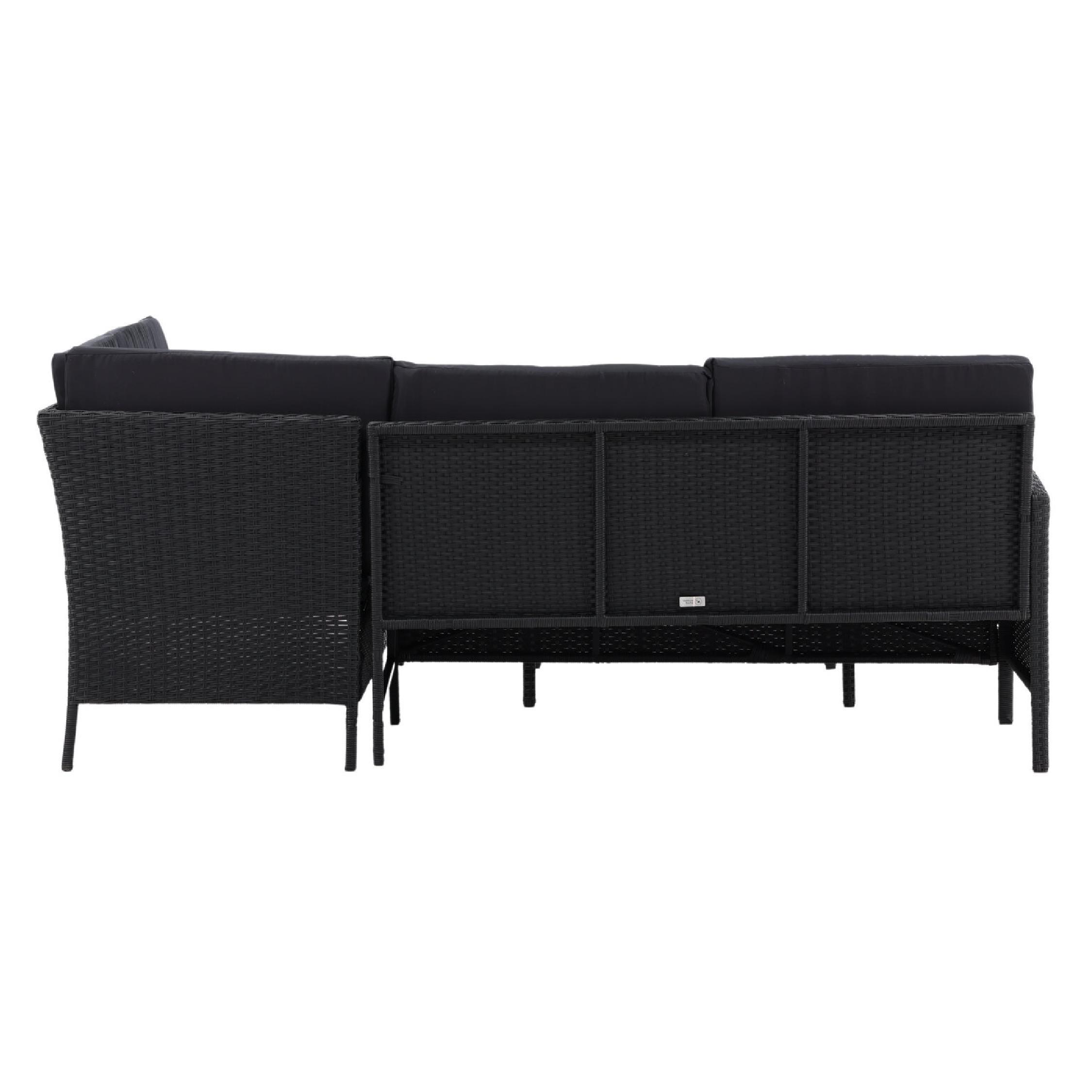 zwarte kunstrotan hoek loungeset Maven afbeelding 7