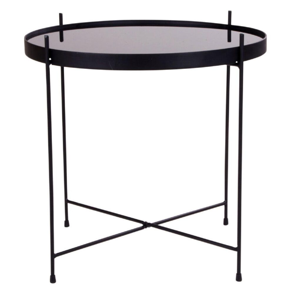 ronde glazen salontafel Nido zwart afbeelding 2