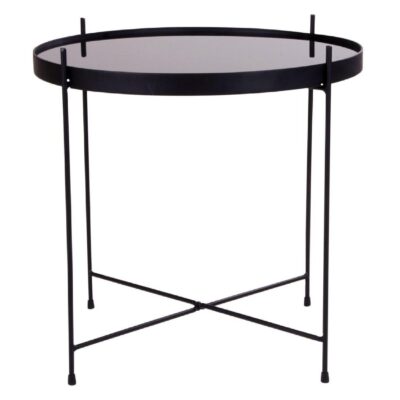 ronde glazen salontafel Nido zwart afbeelding 2