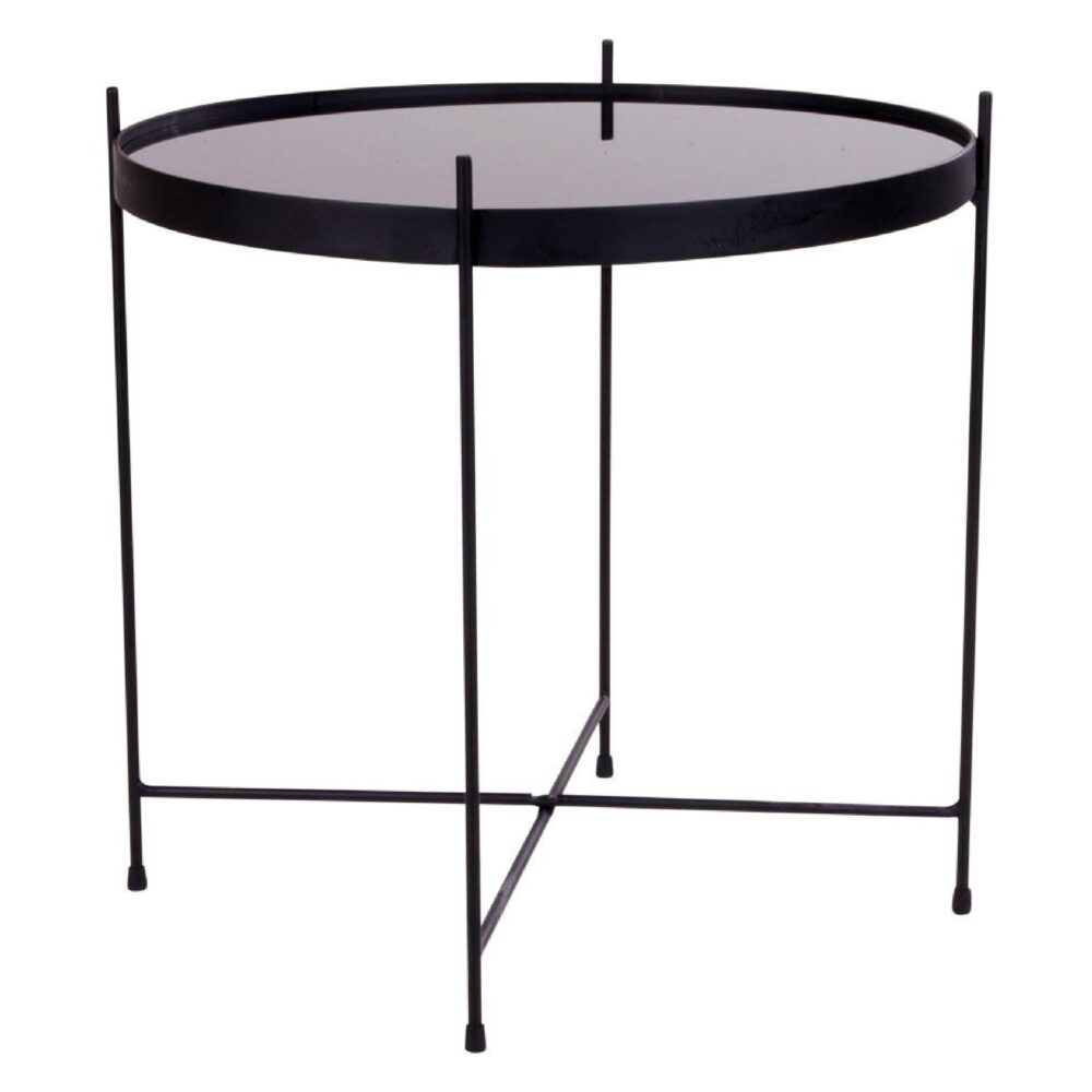 ronde glazen salontafel Nido zwart afbeelding 1