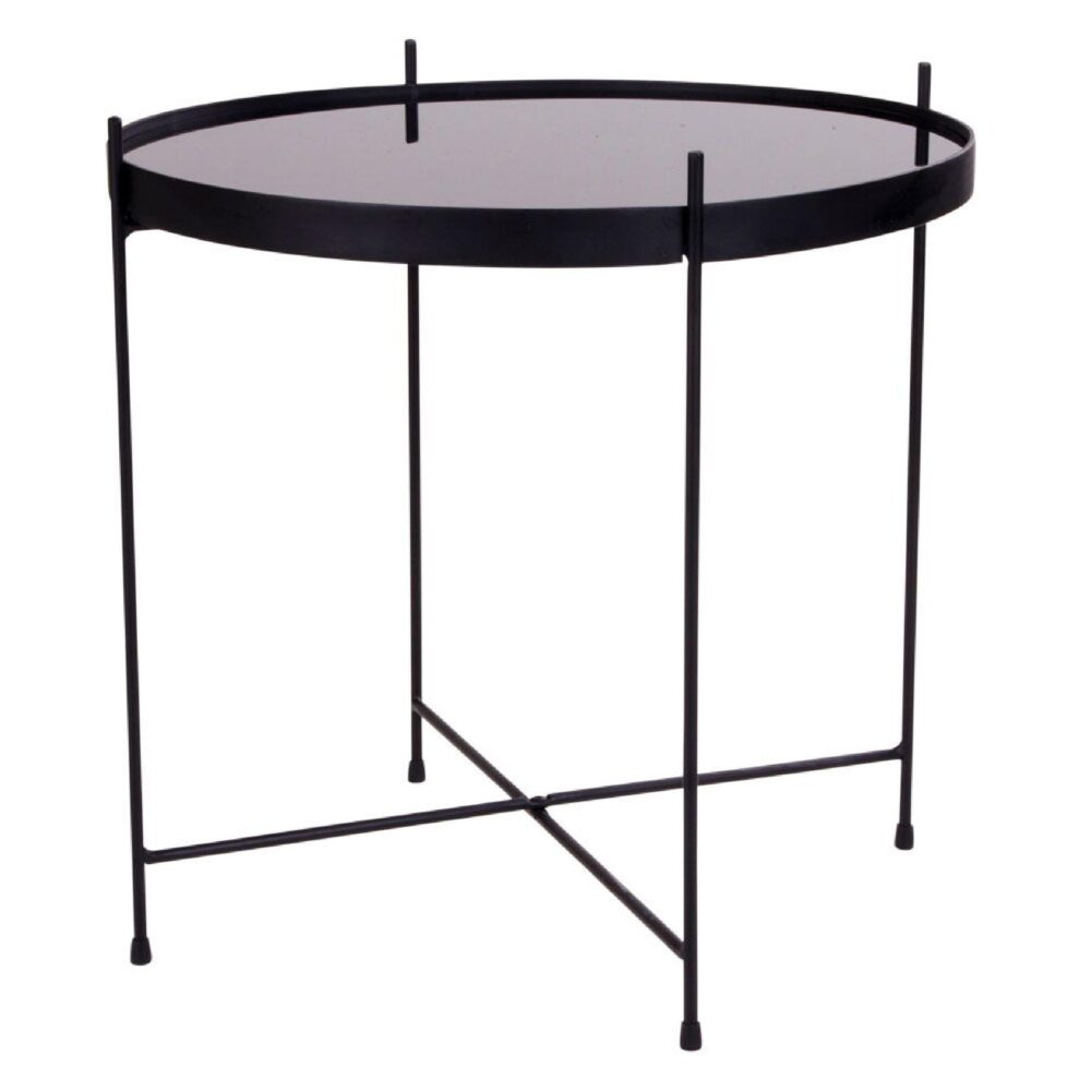 ronde glazen salontafel Nido zwart afbeelding 3