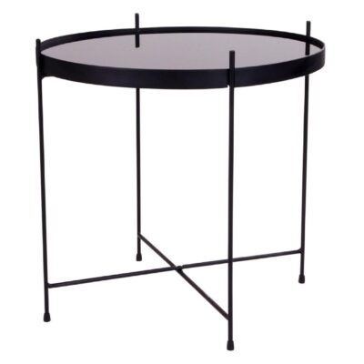 ronde glazen salontafel Nido zwart afbeelding 3