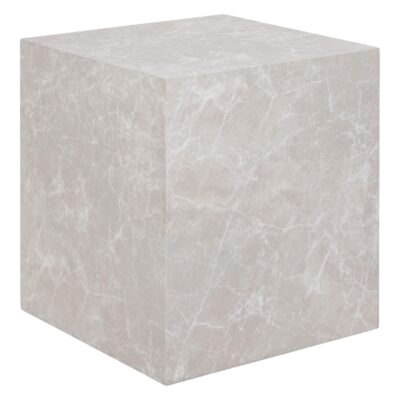bijzettafel marmerlook 40x40x45 afbeelding 1