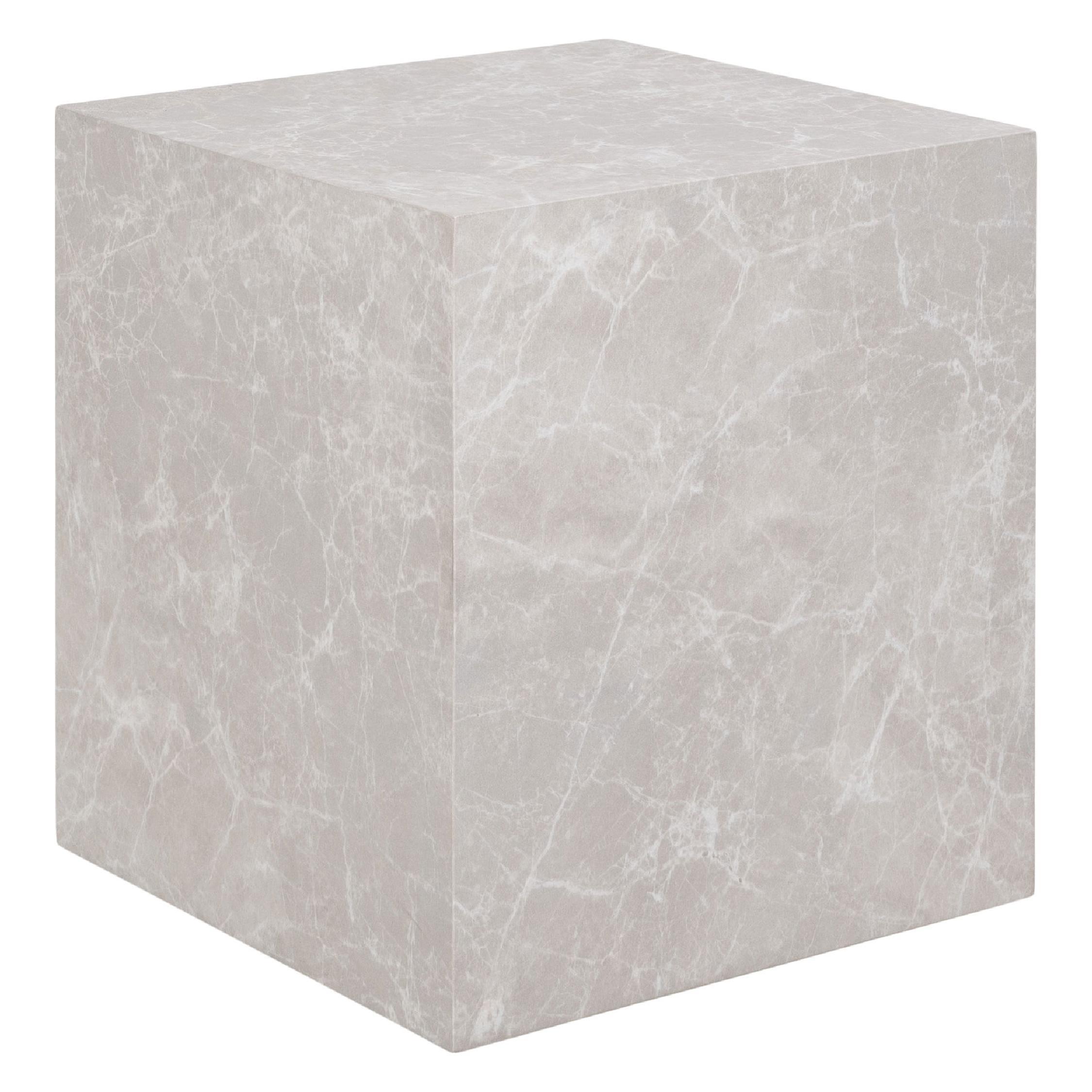 bijzettafel marmerlook 40x40x45 afbeelding 1