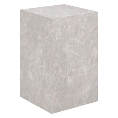 grijze marmerlook bijzettafel 30x30x50 cm afbeelding 1