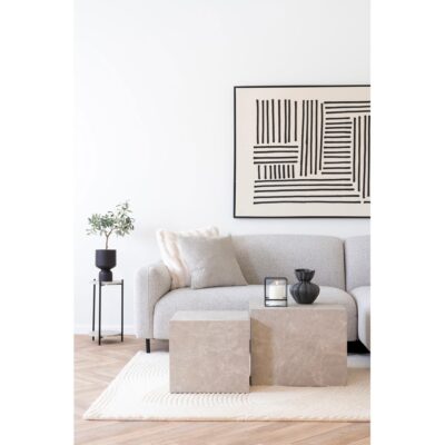 ronde salontafel set marmerlook afbeelding 7