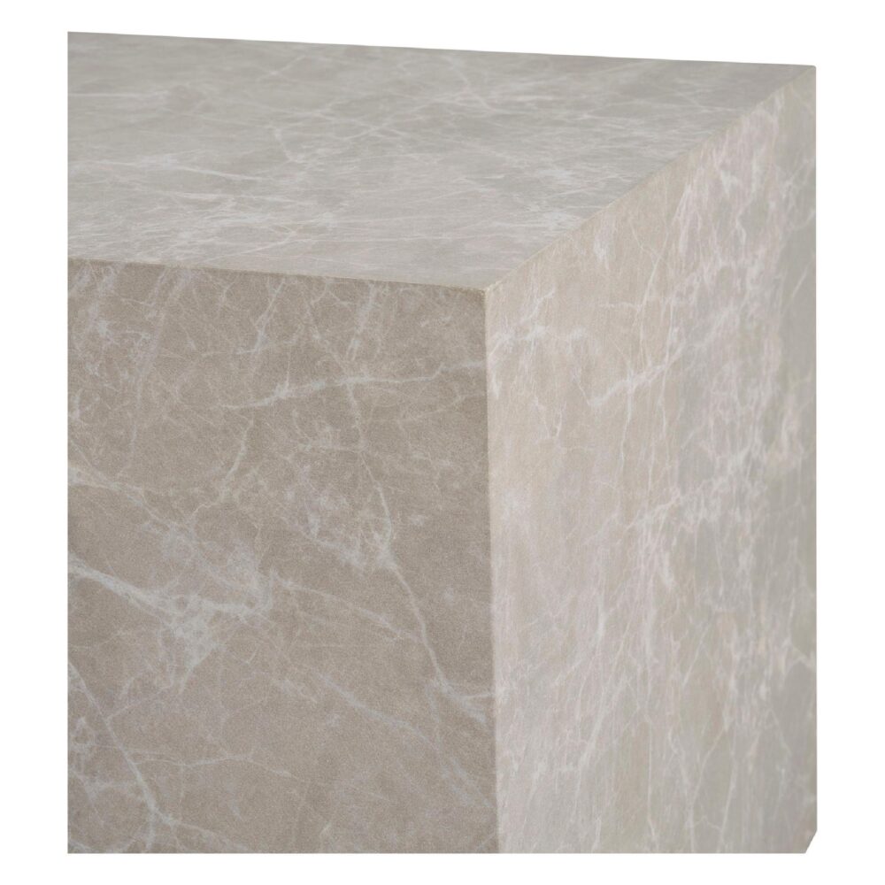 ronde salontafel set marmerlook afbeelding 4