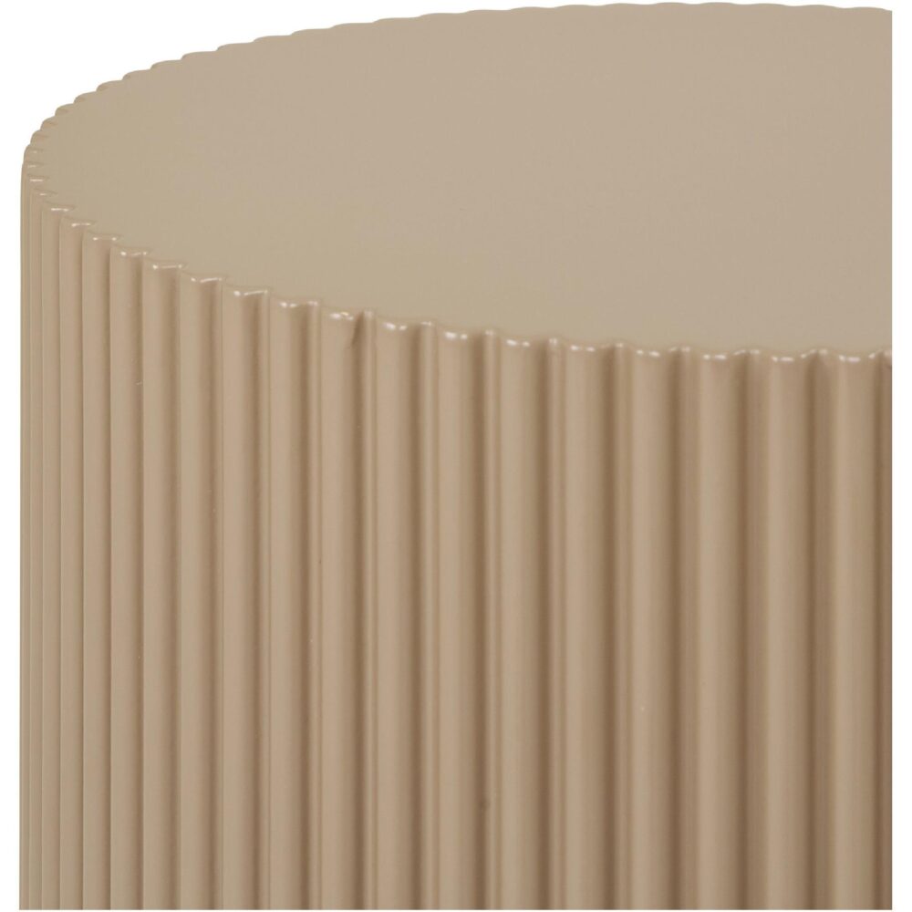 beige ronde bijzettafel Ø30x50 afbeelding 2