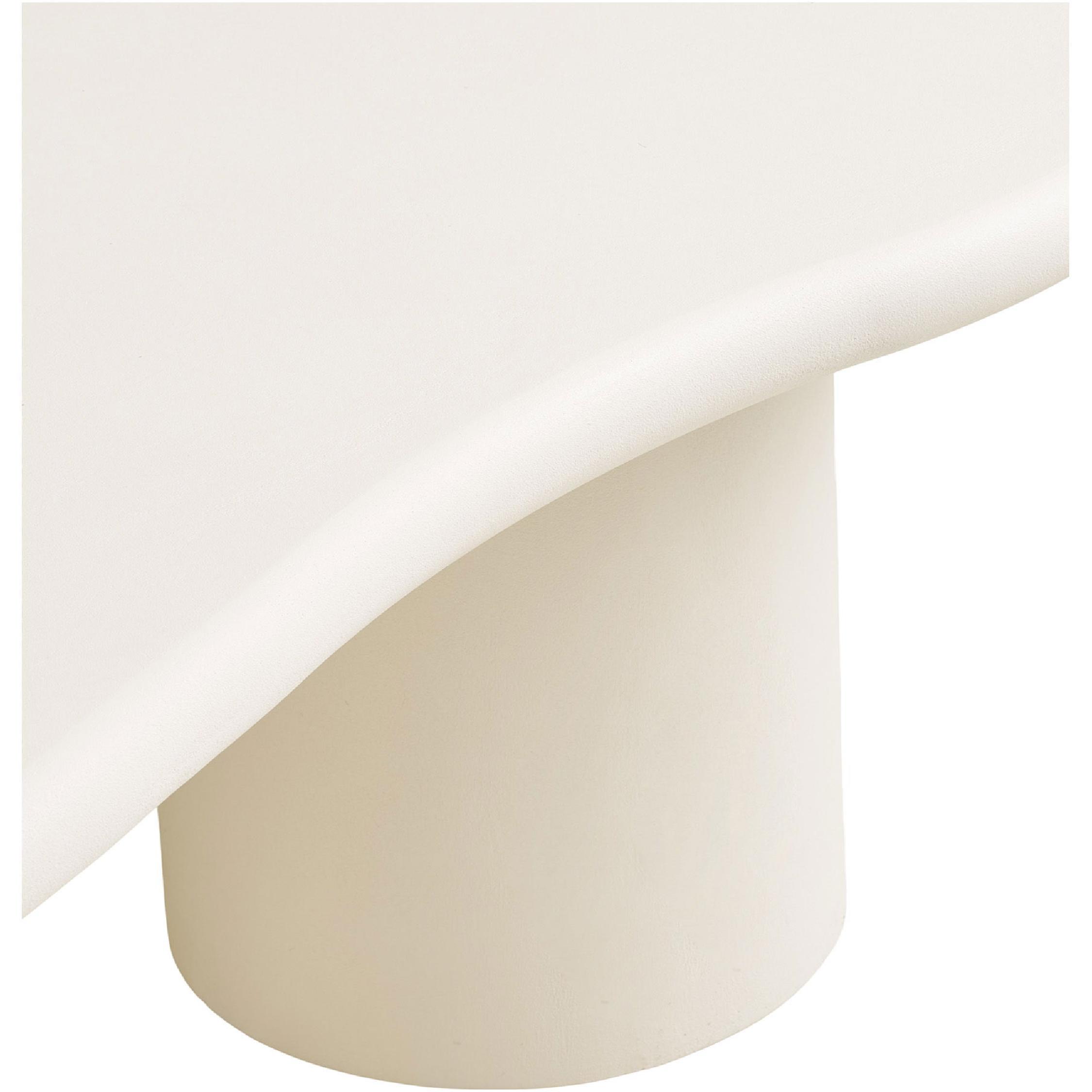 rechthoekige betonlook salontafel off-white 80x120 afbeelding 3