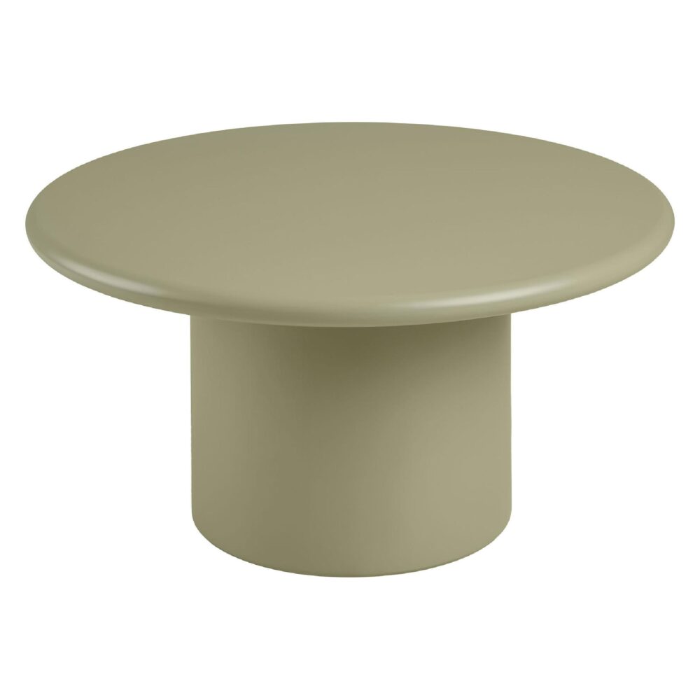 ronde groene salontafel Inka 80 cm afbeelding 1