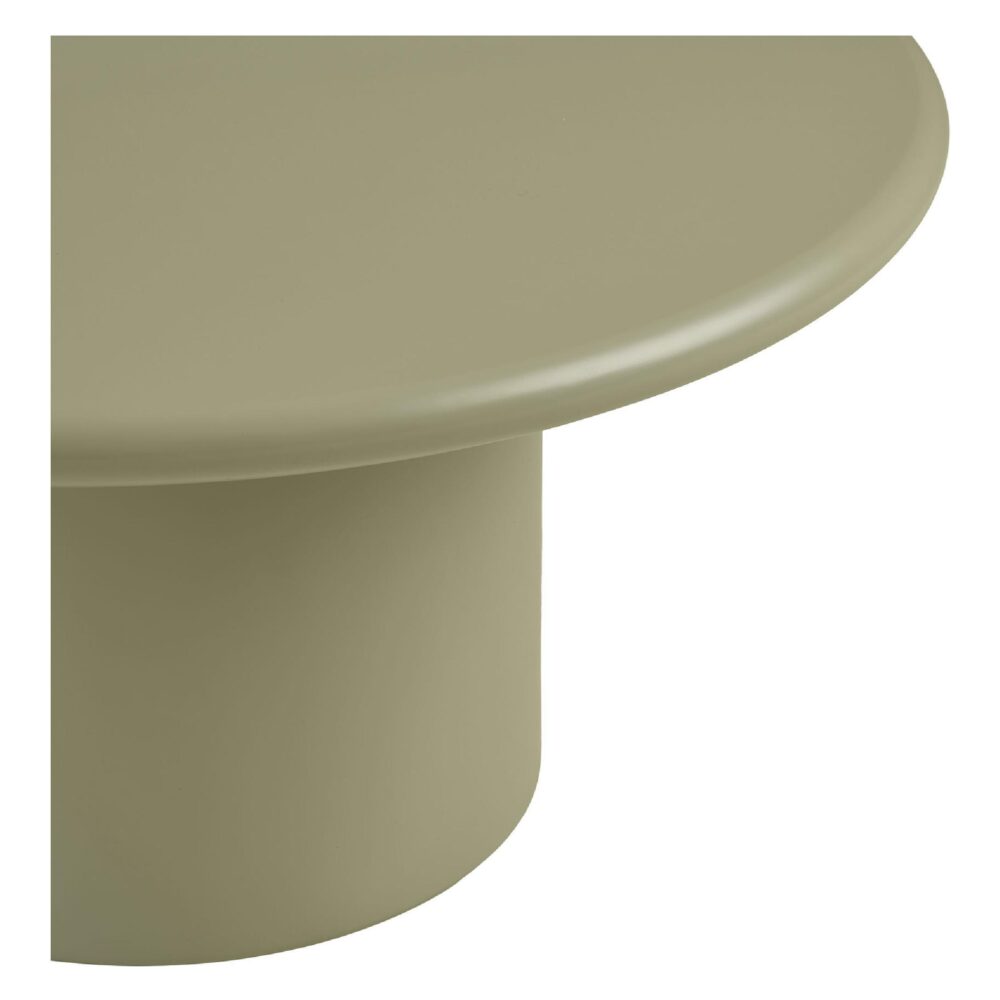 ronde groene salontafel Inka 80 cm afbeelding 3