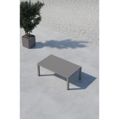 bruine aluminium tuin salontafel 70x120 afbeelding 6