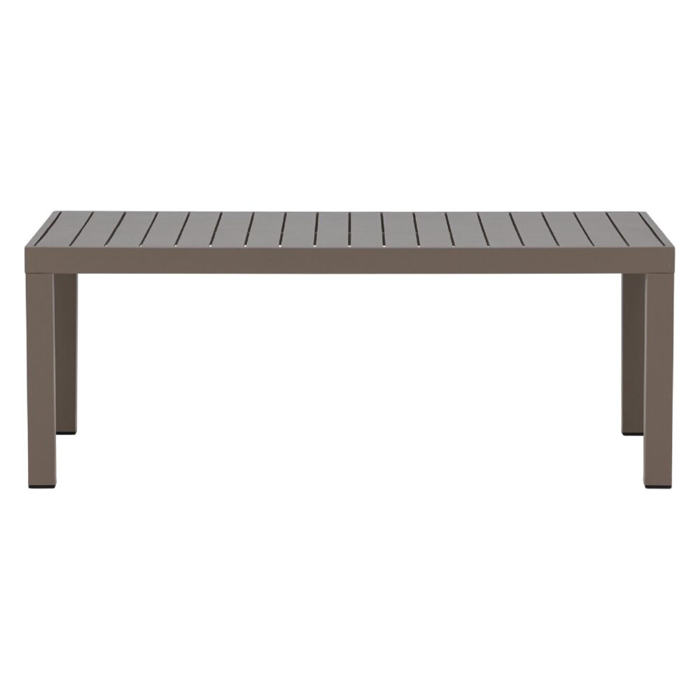 bruine aluminium tuin salontafel 70x120 afbeelding 2
