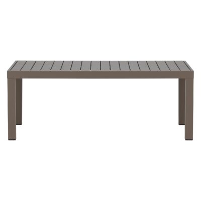 bruine aluminium tuin salontafel 70x120 afbeelding 2